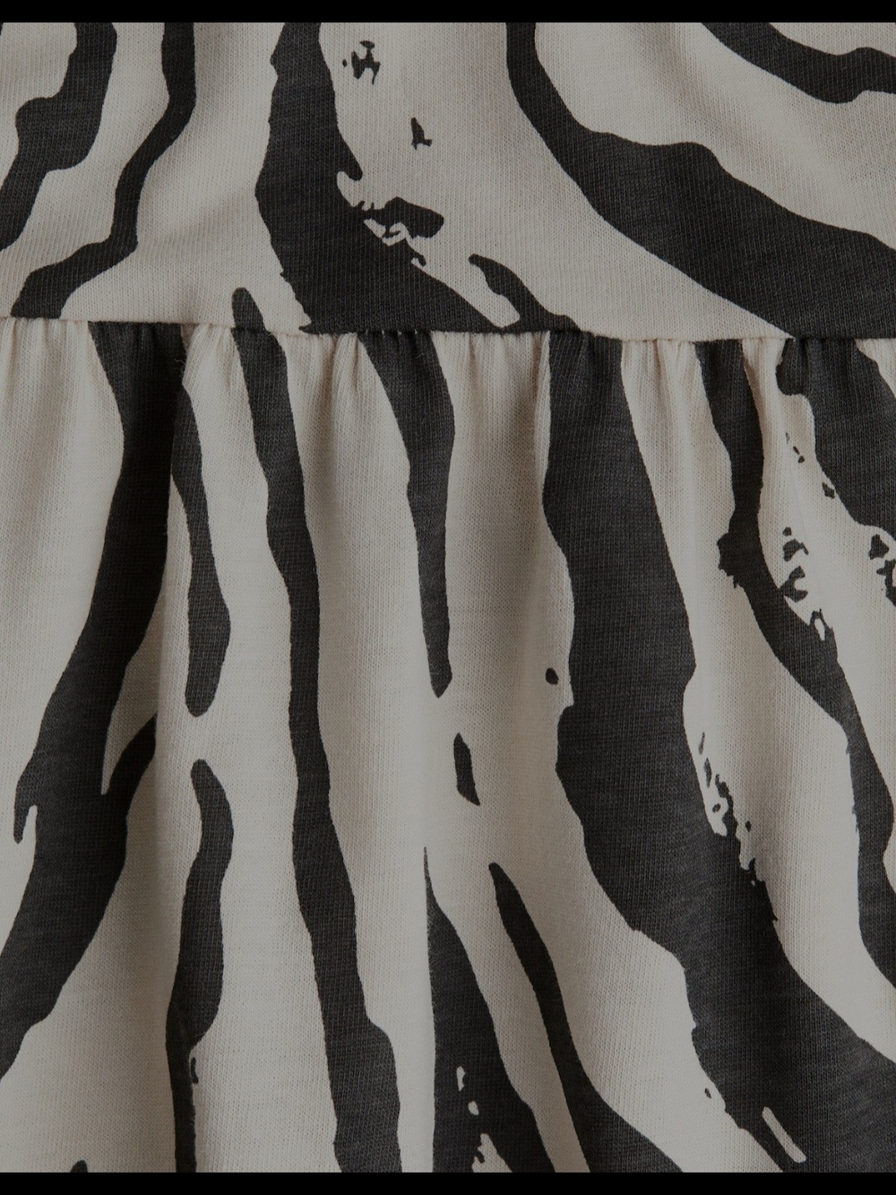 H&M Black & White Zebra-Print Sleeveless Casual Dress Size 8-10 Youth - Picture 2 of 6